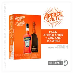 APEROL - Pack 750 mL + Cinzano Prospritz 750 mL