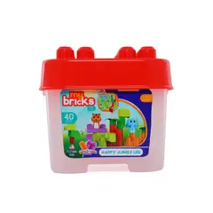 MY BRICKS JR - Balde de Bloques Maxi Selva 40 Pzas