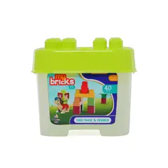 MY BRICKS JR - Balde de Bloques Maxi Dino 40 Pzas