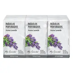 TOTTUS - Pañuelos Tottus Aroma Lavanda Empaque 6 Und