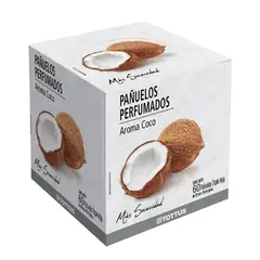 TOTTUS - Pañuelos Aroma Coco Caja 60 Und