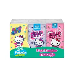 TOTTUS - Pañuelos Triple Hoja Hello Kitty Pack 6 Empaques De 10 Und