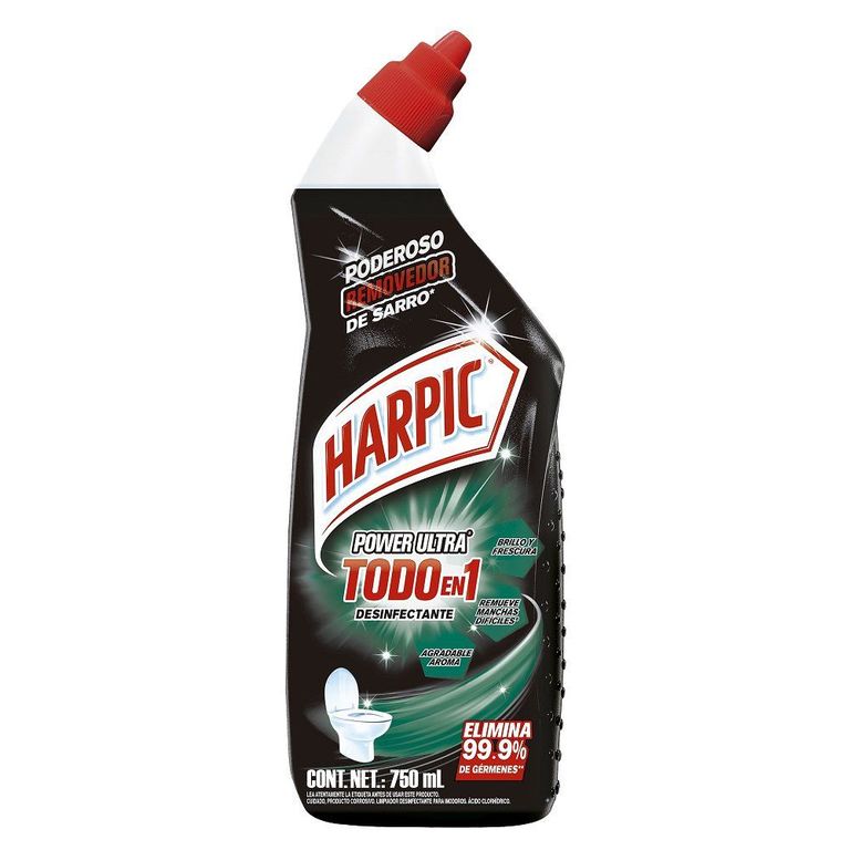 Limpiador de Inodoro Harpic Power Ultra Desinfectante Envase 750 mL