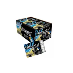 TRIDENT - Display Chicle Splash Sin Azúcar Sabor Menta Vainilla Caja x 10 Unidades