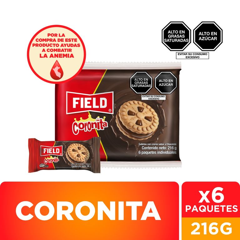 Galletas Coronita Field Chocolate Sixpack 216 g