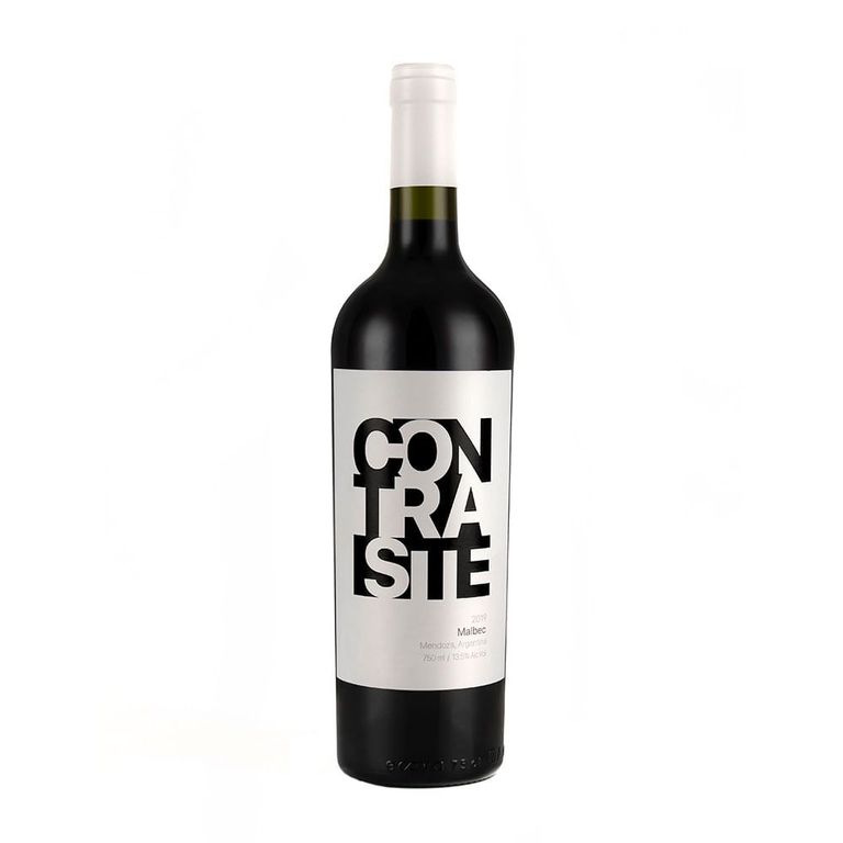 Vino Contraste Malbec Botella 750 mL