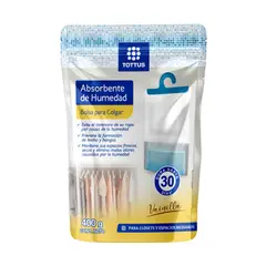 TOTTUS - Absorbente Humedad Colgante Vainilla Empaque 400 g