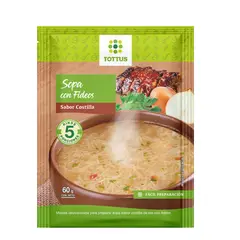 TOTTUS - Sopa de Costilla con Fideos 60 g