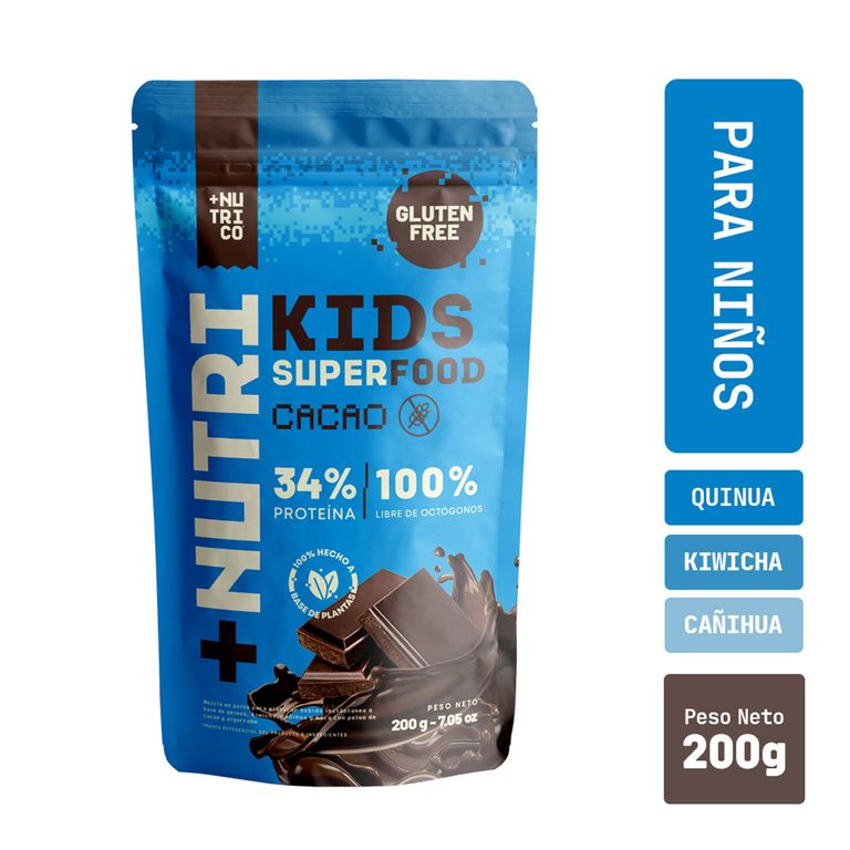 Proteína Vegana Kids NutriCo Cacao Doypack 200 g