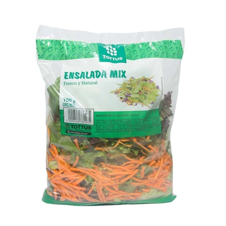 Ensalada Mix Tottus Bolsa X 150 g