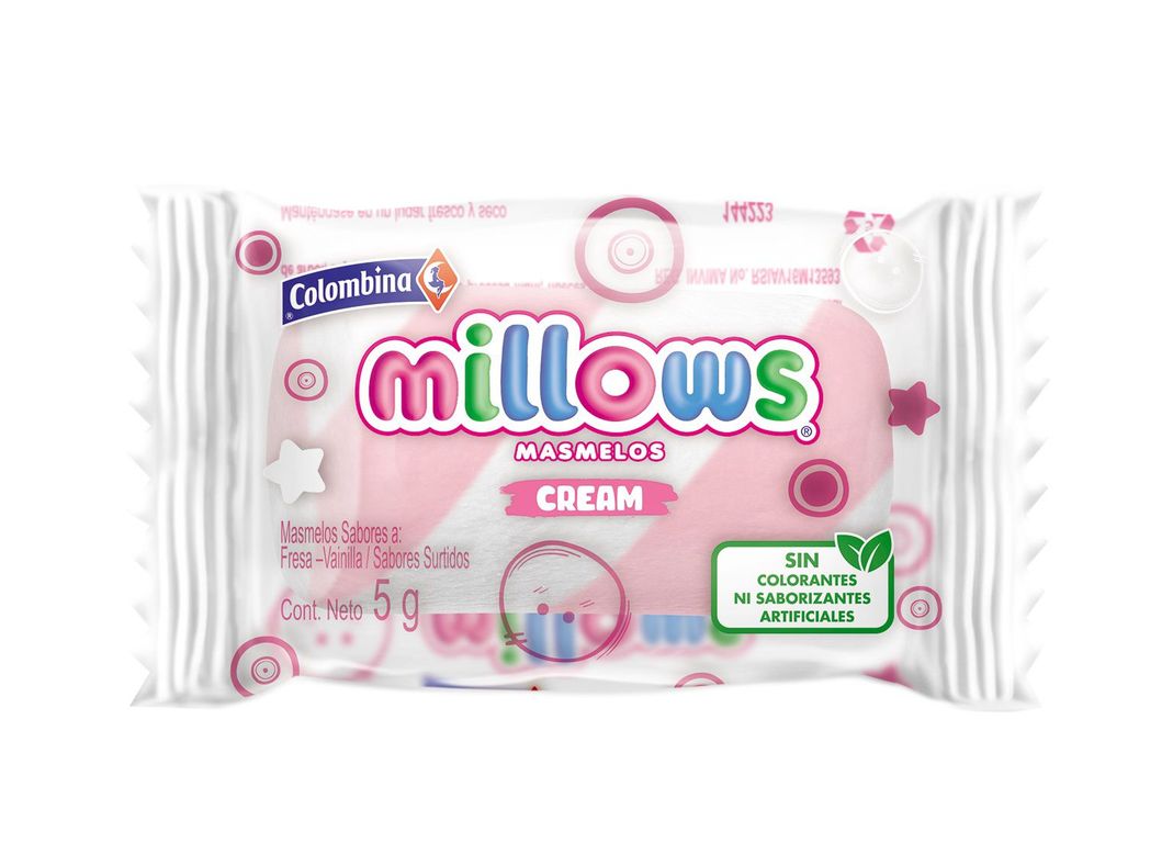 Marshmallows Willows Individual Cream Bolsa 250 g