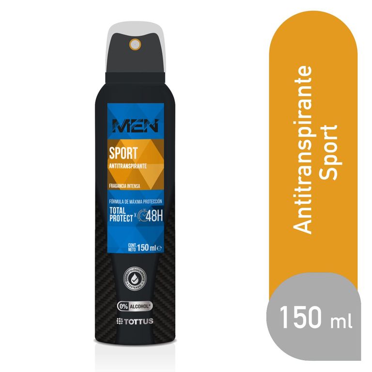 Antitranspirante en Spray Tottus Hombre Sport Envase 150 mL