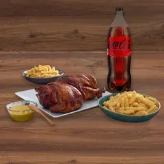 TOTTUS - Dos Pollos Rostizado + 2 Papas + Coca Cola Sin Azúcar 1.5 L + 2 Ajíes