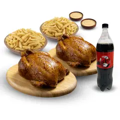 TOTTUS - 2 Pollos Rostizado + 2 Porciones De Papas + Coca Cola Sin Azúcar 1.5 L + 2 Ajíes