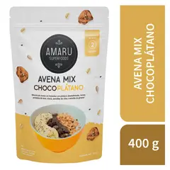 AMARU SUPERFOODS - Avena Mix Amaru Superfoods Choco Plátano Empaque 400 g