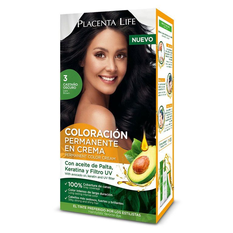 Tinte Placenta Life Tono 3 Castaño Oscuro