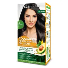 PLACENTA LIFE - Kit Coloración Castaño 4