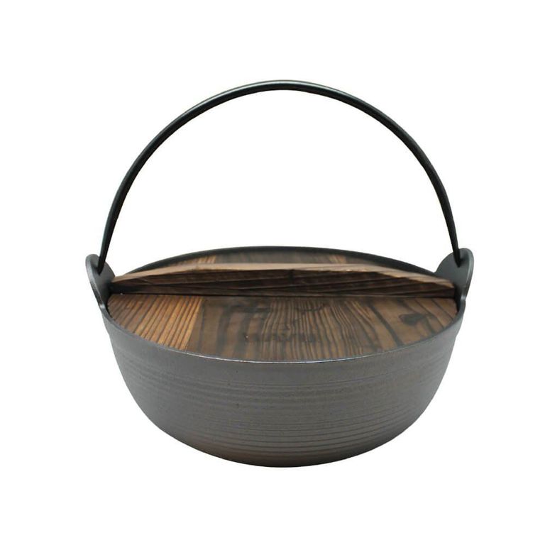 Olla con Tapa de Madera Wayu Iron Cast