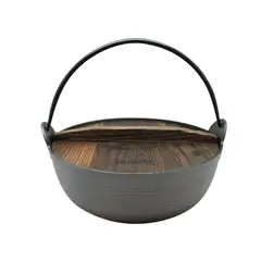 Wayu - Olla con Tapa de Madera Wayu Iron Cast