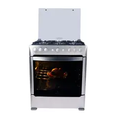 INDURAMA - Cocina 30 Pulgadas 6 Hornillas con Encendido Eléctrico Parma Croma