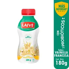 LAIVE - Yogurt Laive Probióticos Vainilla Botella 180 g