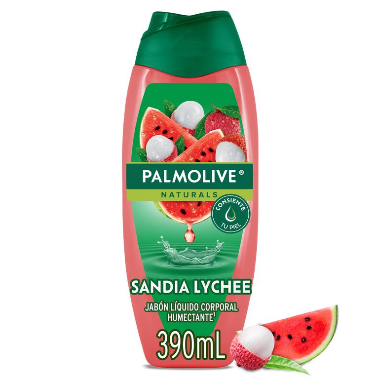 Jabón Líquido Corporal Palmolive Sandía Lychee Envase 390 mL