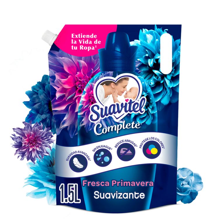 Suavizante Suavitel Complete Fresca Primavera Botella 1.5 L