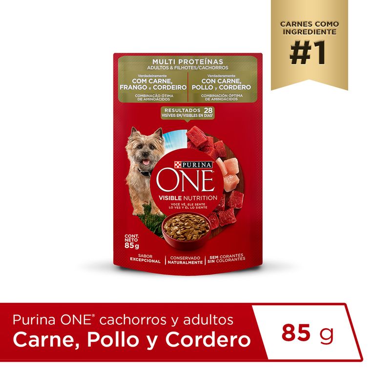 Alimento Húmedo Perros Purina One Multiproteínas Doypack 85 g