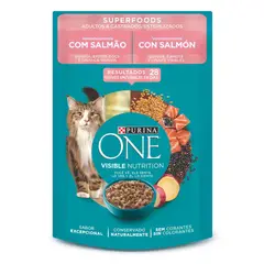 PURINA ONE - Alimento húmedo para gatos Adultos y Gatitos multiproteína de 85gr