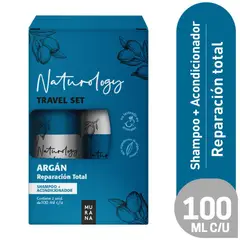 MURANA - Shampoo + Acondicionador Reparación Total Argán Pack 2 Botellas 100 mL