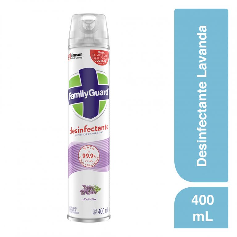 Desinfectante en Spray Family Guard Lavanda Envase 400 mL