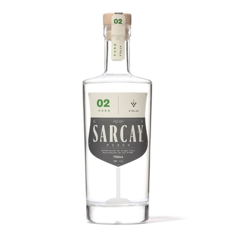 Pisco Sarcay Puro Italia Botella 700 mL