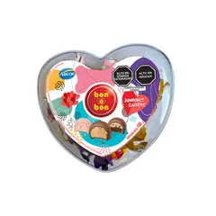 BON O BON - Bombones Surtidos de Chocolate Bon O Bon Corazón Pote 180 g