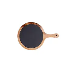 CASA JOVEN - Tabla Acacia Redonda Piedra 21Cm