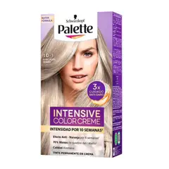 PALETTE - Kit Tinte Capilar Tono Rubio Plata Cenizo 101