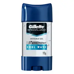 GILLETTE - Antitranspirante en Gel Gillette Clear Gel Cool Wave Envase 113 g