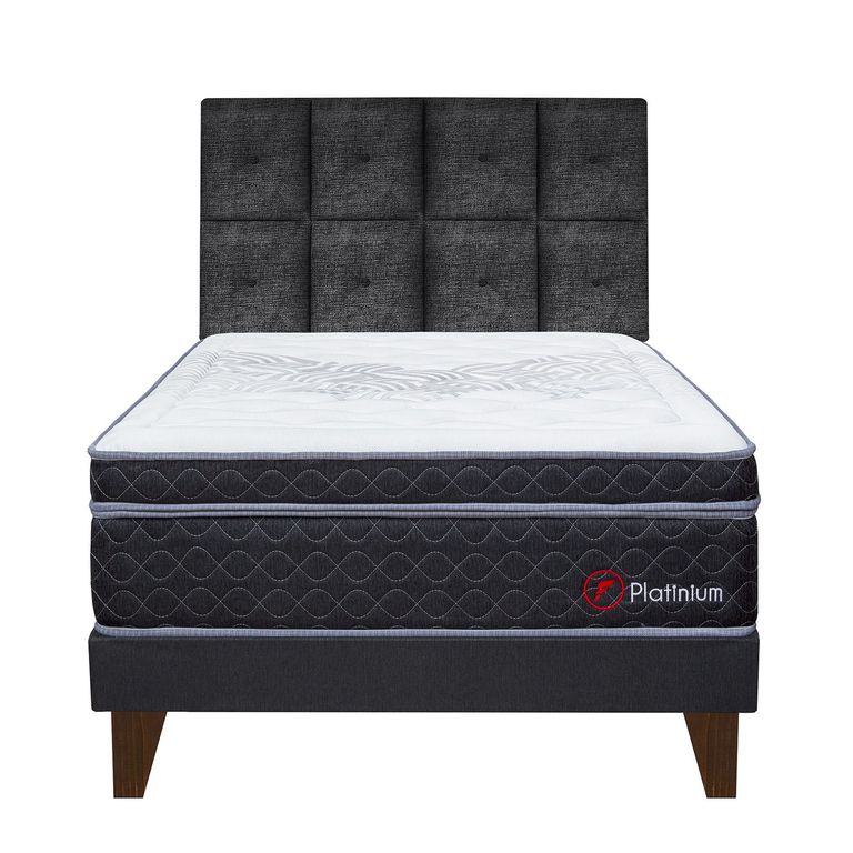 DORMITORIO EUROPEO PLATINIUM 2PLZ+CAB