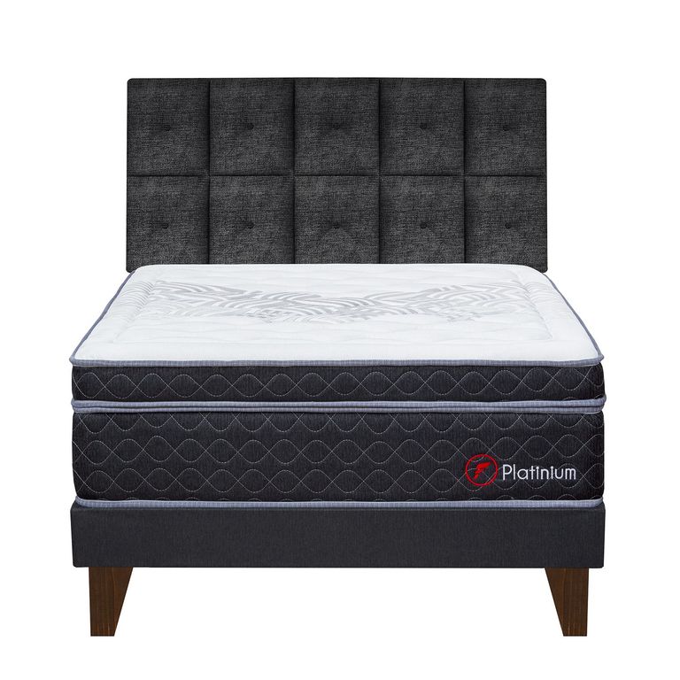 DORMITORIO EUROPEO PLATINIUM QUEEN+CAB