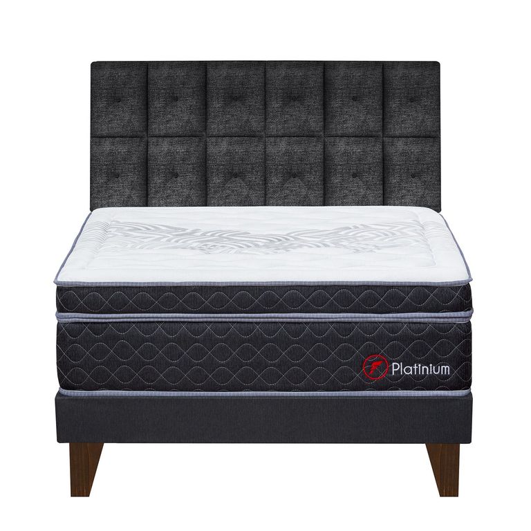 DORMITORIO EUROPEO PLATINIUM KING+CAB
