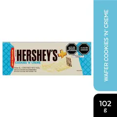 HERSHEYS - Wafer Relleno Sabor Vainilla Cookies Creme 102 g