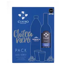 SOLGAR - Pack Pisco Cuatro Gallos Bt 750Ml + Nordica