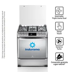 INDURAMA - Cocina 30 con Grill y Triple Llama