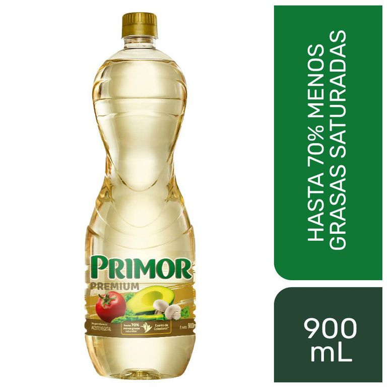 Aceite Vegetal Primor Premium Botella 900 mL