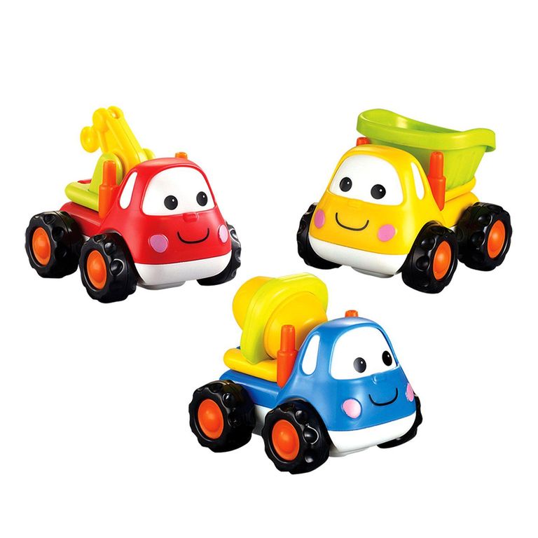 Set de Camiones Preescolares x3 Unidades