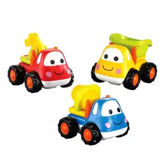 INFANTY TOYS - Set de Camiones Preescolares x3 Unidades