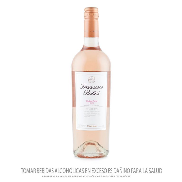 Vino Francesco Rutini Malbec Rose Tottus Botella 750 mL
