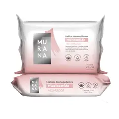 MURANA - Toallitas Desmaquillantes Aclaradora Empaque 25 Und