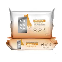 MURANA - Toallitas Desmaquillantes Antioxidante Empaque 25 Und