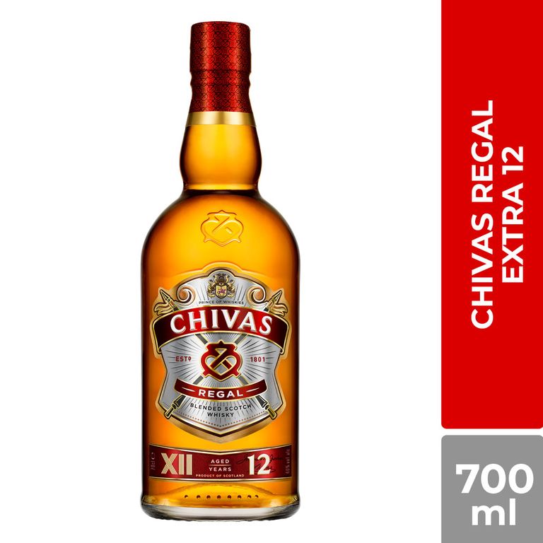 Whisky Chivas Regal 12 Años Botella 700 mL