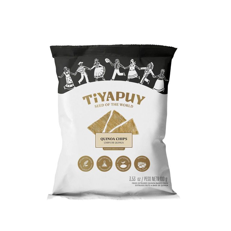 Chips de Quinua Tiyapuy Natural Bolsa 100 g